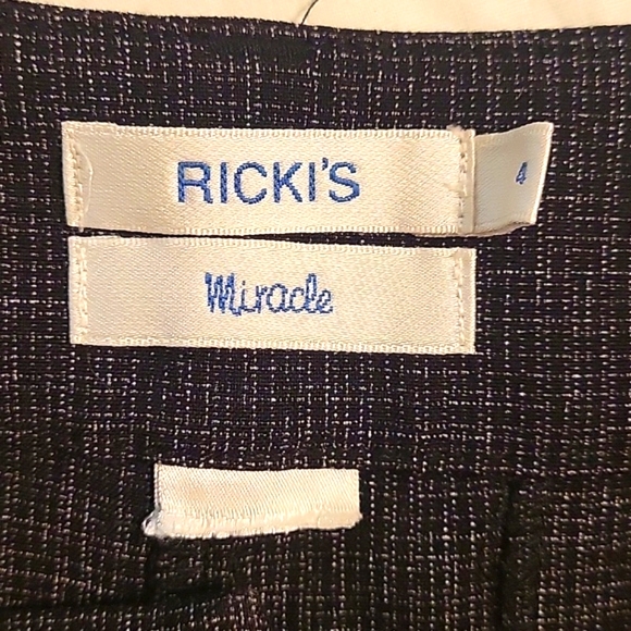 RICKI'S Black and White And Black Dress Pants With Macting Vest - Picture 4 of 6